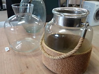 3 glazen windlichten/vazen - afbeelding 5 van  5