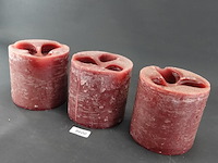 3 grote lime-light kaarsen - afbeelding 1 van  5