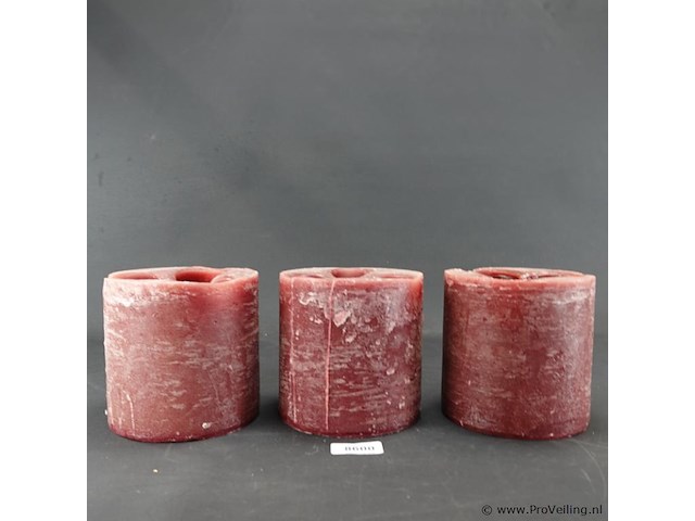 3 grote lime-light kaarsen - afbeelding 2 van  5