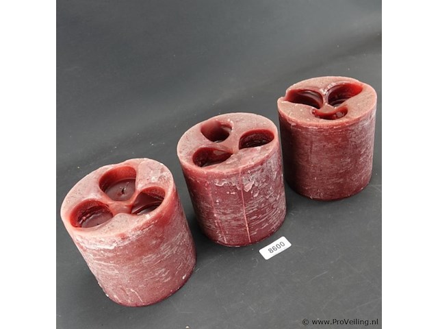 3 grote lime-light kaarsen - afbeelding 3 van  5