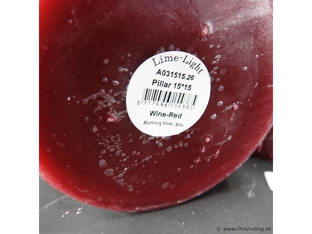 3 grote lime-light kaarsen - afbeelding 5 van  5