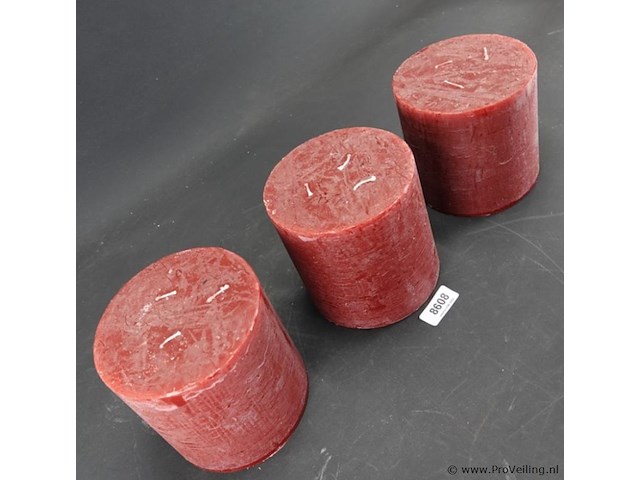 3 grote lime-light kaarsen - afbeelding 3 van  5