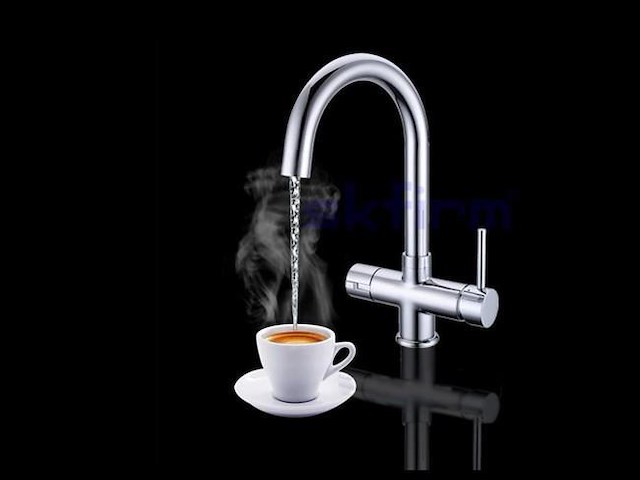 3-in-1 kokend water kraan - verchroomd rvs - afbeelding 2 van  5