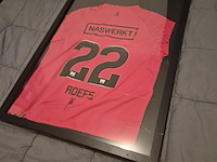 3 ingelijste voetbalshirts – rkc waalwijk, n.e.c. nijmegen en gesigneerd roefs #22 - afbeelding 13 van  15