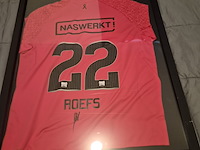3 ingelijste voetbalshirts – rkc waalwijk, n.e.c. nijmegen en gesigneerd roefs #22 - afbeelding 15 van  15