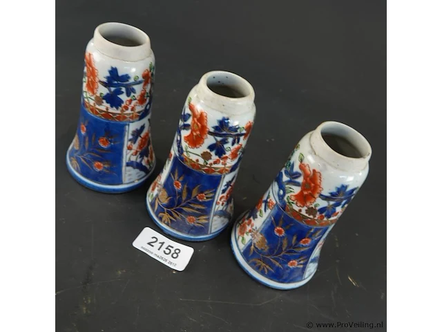 3 japans imari vaasjes - afbeelding 2 van  5