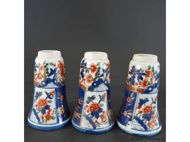 3 japans imari vaasjes - afbeelding 3 van  5