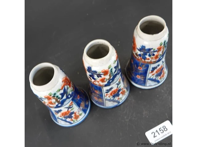 3 japans imari vaasjes - afbeelding 4 van  5