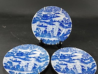 3 japans porseleinen borden - afbeelding 2 van  5