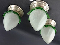 3 jugendstil plafondlampjes - afbeelding 3 van  5