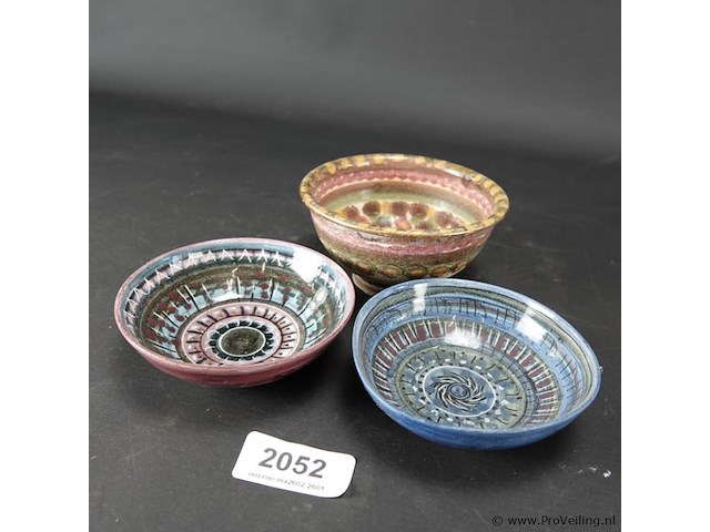 3 keramieken schalen - afbeelding 1 van  5