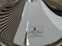 3 koppige verzilverde kandelaar, fink silber - afbeelding 4 van  4