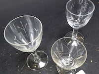 3 kristallen glazen - afbeelding 3 van  5