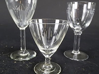 3 kristallen glazen - afbeelding 1 van  5