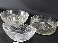 3 kristallen schalen - afbeelding 1 van  5