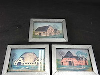 3 lijstjes met huizen - afbeelding 1 van  5