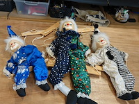 3 marionet clowns - afbeelding 1 van  5