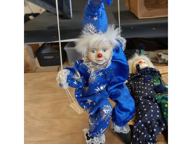3 marionet clowns - afbeelding 2 van  5