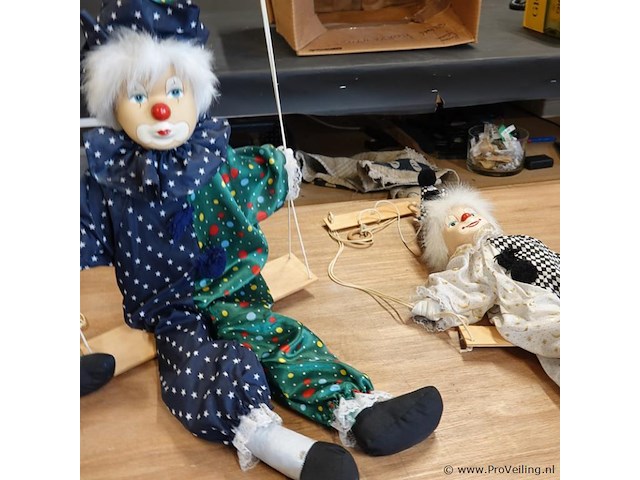 3 marionet clowns - afbeelding 3 van  5