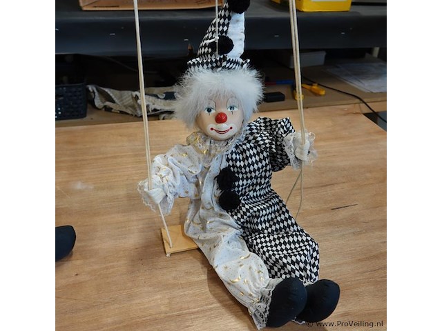 3 marionet clowns - afbeelding 4 van  5