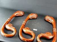 3 massief hardhouten tafelpoten - afbeelding 1 van  5