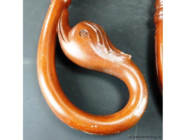 3 massief hardhouten tafelpoten - afbeelding 3 van  5