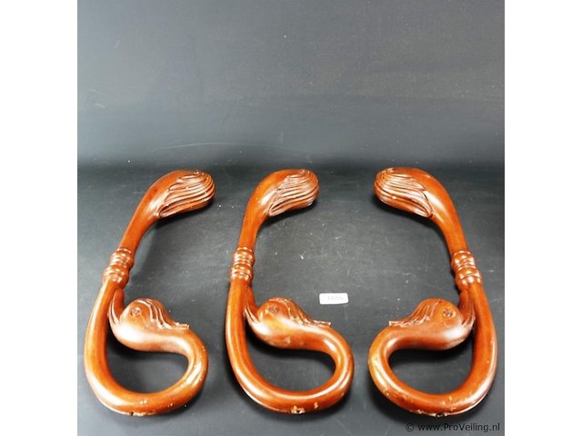 3 massief hardhouten tafelpoten - afbeelding 2 van  5