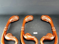 3 massief hardhouten tafelpoten - afbeelding 2 van  5