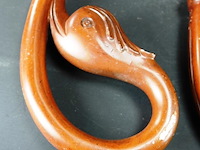 3 massief hardhouten tafelpoten - afbeelding 3 van  5