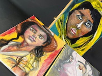 3 olieverfschilderijen op doek - afbeelding 2 van  4