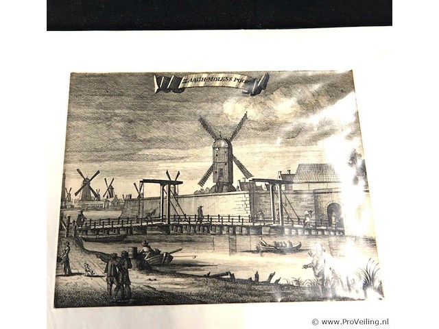 3 oude drukken in passe-partout - afbeelding 2 van  5