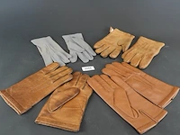 3 paar lederen handschoenen