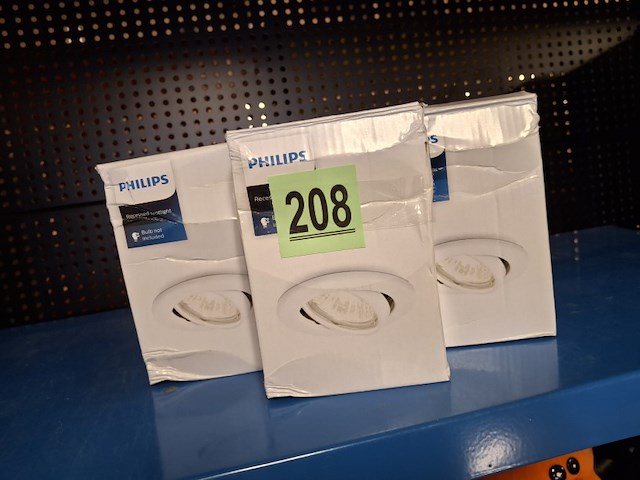 3 philips inbouwspots - afbeelding 1 van  3