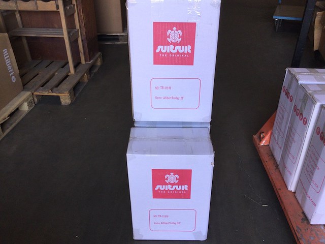 3 reiskoffer 20 inch allibert, wit - afbeelding 7 van  7