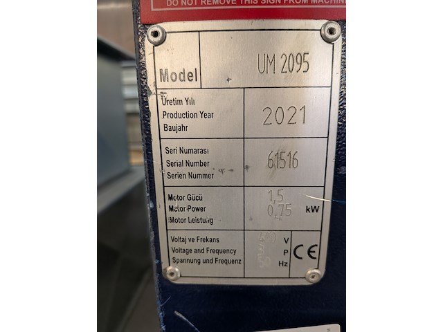 3-rollenwals, uzma, um2095, 2021 - afbeelding 2 van  11