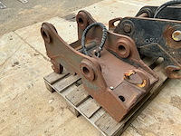 3 snelwissels voor graafmachines (1x s1 mechanisch, 2x s1 hydraulisch) - afbeelding 18 van  22