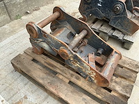 3 snelwissels voor graafmachines (1x s1 mechanisch, 2x s1 hydraulisch) - afbeelding 17 van  22