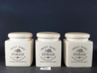 3 sweet home keramische voorraadpotten - afbeelding 1 van  5