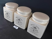 3 sweet home keramische voorraadpotten - afbeelding 2 van  5