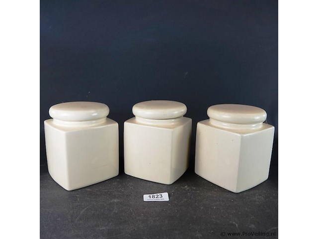 3 sweet home keramische voorraadpotten - afbeelding 4 van  5
