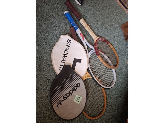 3 tennisrackets - afbeelding 1 van  3