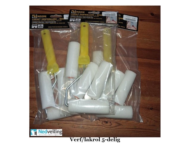 3 verpakkingen schilder/lak set 5-delig - afbeelding 2 van  3