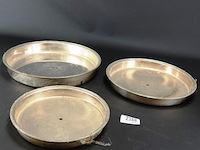 3 verzilverde etagiere etages - afbeelding 1 van  5