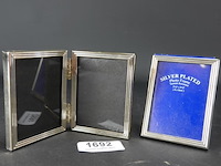3 verzilverde fotolijstjes - afbeelding 1 van  5