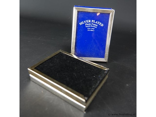 3 verzilverde fotolijstjes - afbeelding 4 van  5