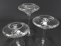 3 vintage kristallen kaarsenhouders - afbeelding 1 van  5