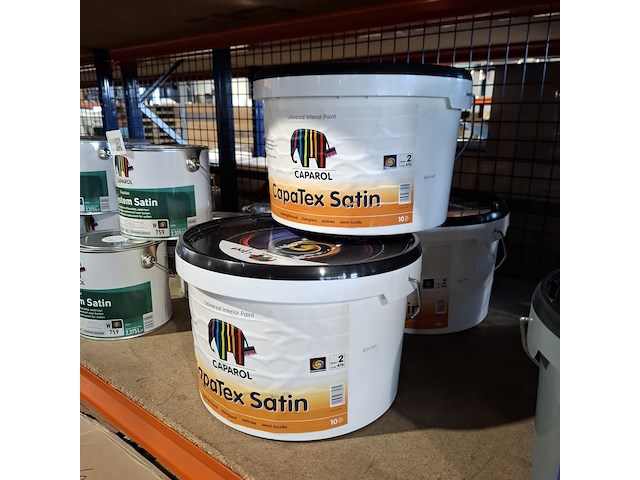 3 x 10 liter latex, caparol, ral 9010 - afbeelding 1 van  6