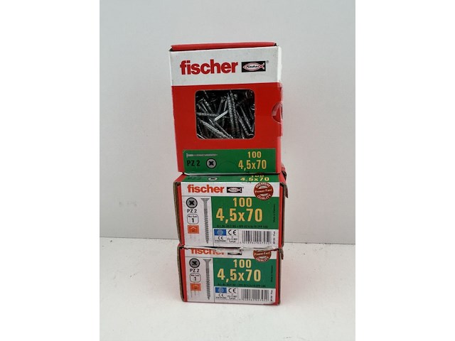 3 x 100 fischer schroeven - afbeelding 2 van  3