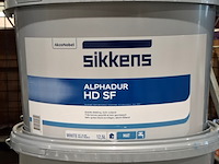 3 x 12,5 liter en 1 x 10 liter latex, sikkens, alphadur, wit - afbeelding 3 van  3