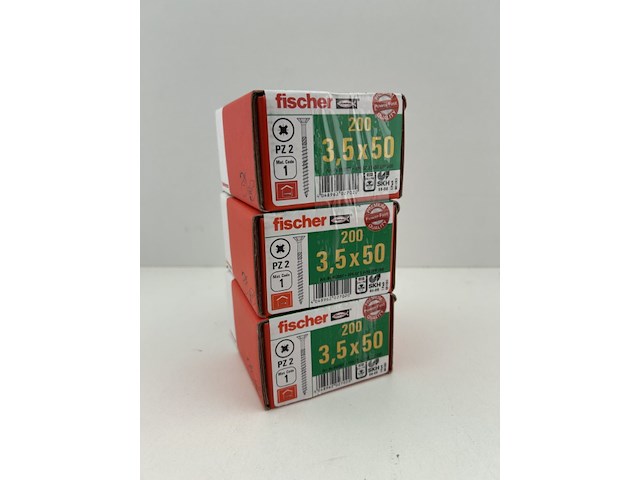 3 x 200 fischer schroeven - afbeelding 2 van  5